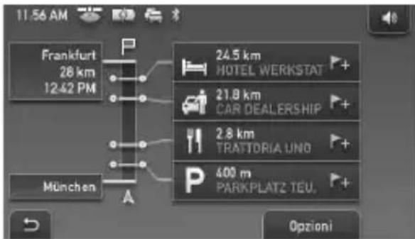 SONY NVU80 - Schermata delle informazioni sul percorso dinamico (DR, Dynamic Route, percorso dinamico) - 1