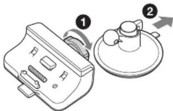 SONY NVU80 - Cleaning the suction cup - 1