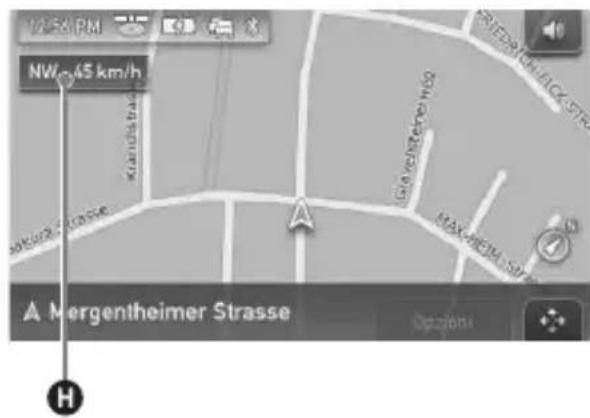 SONY NVU80 - Schermata della mappa 2D - 2