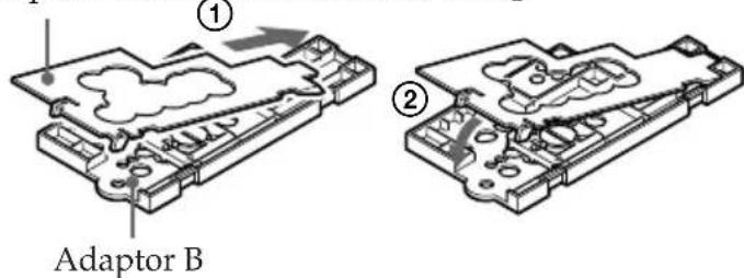 SONY MPKTRV3 - Attach adaptor C to adaptor B. - 1