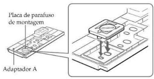 SONY MPKTRV2 - Posicao da placac de parafuso de montagem no adaptordo - 1