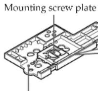 SONY MPKTRV2 - Position of the mounting screw plate on the adaptor - 2