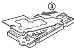 SONY MPKTRV2 - Position of the mounting screw plate on the adaptor - 8