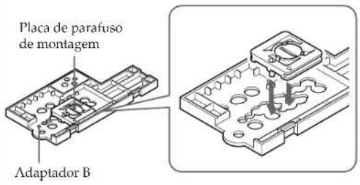SONY MPKTRV2 - Posicao da placac de parafuso de montagem no adaptordo - 3