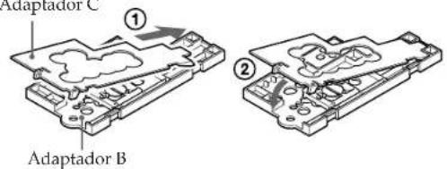 SONY MPKTRV2 - Posicao da placac de parafuso de montagem no adaptordo - 4
