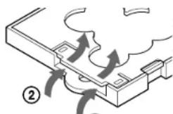 SONY MPKTRV2 - Position of the mounting screw plate on the adaptor - 7