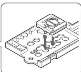 SONY MPKTRV2 - Position of the mounting screw plate on the adaptor - 3