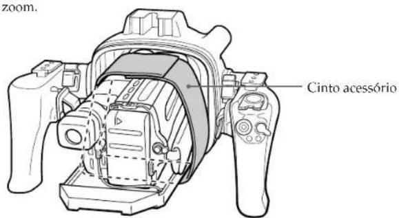 SONY MPKTRV2 - Instale a videocâmara na embalagem marinha. Verifique a posicao do adaptorador. (Consulte as páginass 6 e 7.) - 4