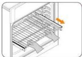 SAMSUNG NV51K6650SS - Removing the Gliding Rack - 1