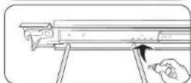 SAMSUNG NV51K6650SS - To lubricate the slides of the gliding rack - 7