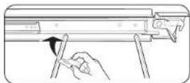 SAMSUNG NV51K6650SS - To lubricate the slides of the gliding rack - 3