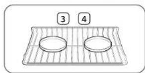 SAMSUNG NE63A6711SG - Emplacement de la grille et des plats - 1
