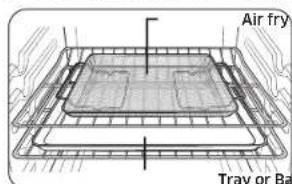 SAMSUNG NE63A6711SG - How to set the oven for Air Fry mode - 1