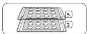 SAMSUNG NE63A6711SG - Emplacement de la grille et des plats - 2