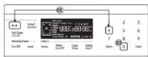 SAMSUNG NX58M6650WS - Para configurar la hora del reloj - 1