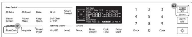 SAMSUNG NX58M6650WS - Cuisson lente - 1