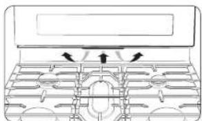 SAMSUNG NX58M6650WS - Oven vent / Cooling vent - 1