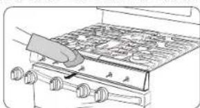 SAMSUNG NX58M6650WS - Burner controls - 1