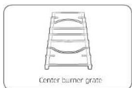 SAMSUNG NX58H5650WS - Center burner grate - 1