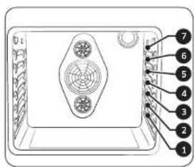 SAMSUNG NX58H5650WS - Positioning the oven racks - 1