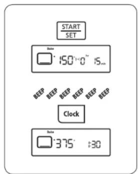 SAMSUNG NX58H5650WS - como programar el hora para cocciencia regida por el temporizador - 5