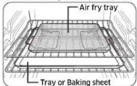 SAMSUNG NX58H5650WS - How to set the oven for Air Fry mode - 1