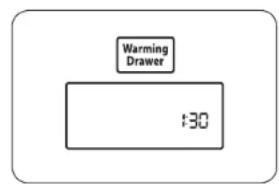 SAMSUNG NX58H5650WS - Turning the warming drawer on or off - 2