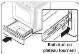 SAMSUNG NX58H5650WS - Comment remetre le tiroir chauffe-plat en place ? - 1
