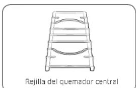 SAMSUNG NX58H5650WS - Rejilla del quemador central - 1