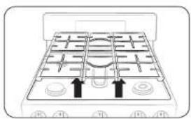 SAMSUNG NX58H5650WS - Grilles des brûleurs de surface et assemblages - 2