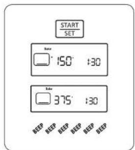 SAMSUNG NX58H5650WS - How to set the oven temperature - 3