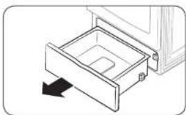 SAMSUNG NX58H5650WS - Enlever et remetre le tiroir de rangement (modèle NX58*560***, NX58*751***) - 2