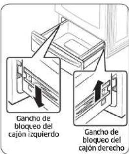 SAMSUNG NX58H5650WS - Cómo retirar y volver a colocar el cajón de calentimiento (Modelo NX58*565***) - 2