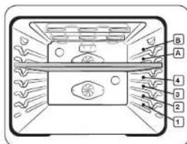 SAMSUNG NE59M6850SS - Oven rack positions (twin mode) - 1