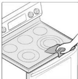 SAMSUNG NE59N6650WG - Cleaning the cooktop seal - 1