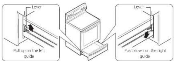 SAMSUNG NE59N6650WG - How to remove the warming drawer - 1