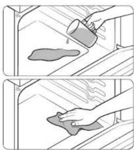 SAMSUNG NE59N6650WG - How to set the oven for steam-cleaning - 1