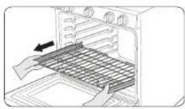 SAMSUNG NX58J7750SS - Utilisation de la grille coulissante - 3