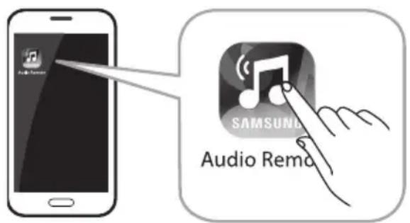 SAMSUNG HWKM45C - Lancement de l'application Samsung Audio Remote - 1