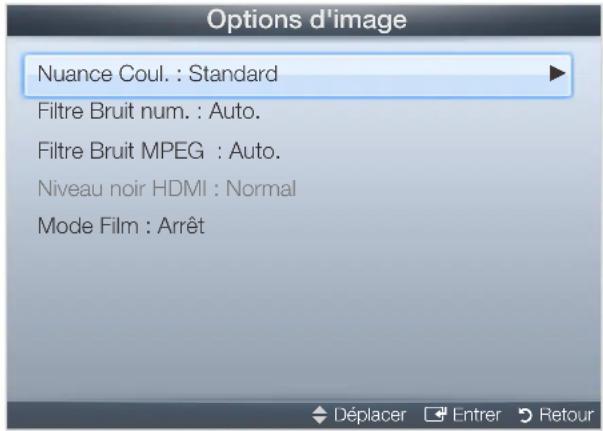 SAMSUNG UA40D5000PR - Options d'image - 5