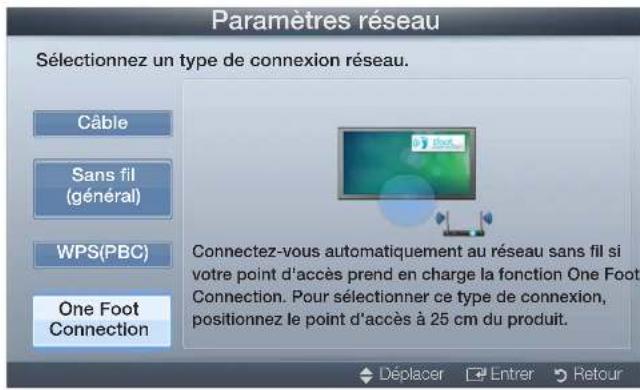 SAMSUNG UA40D5000PR - Configuration à l'aide de la méthode One Foot Connection - 1