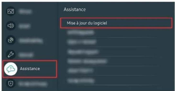 SAMSUNG UE50TU7190S - Mise à jour du logiciel du téléviseur - 2