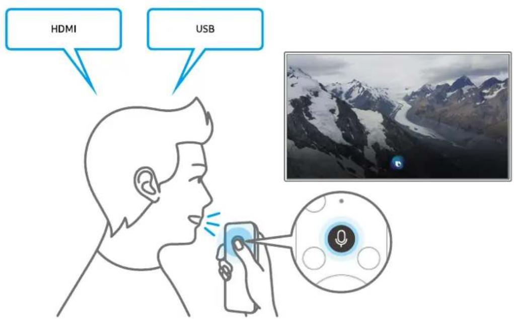 SAMSUNG UE50TU7190S - Démarrage de bixby à l'aide des touches de la samsung smart remote - 1