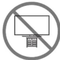 SAMSUNG UE32N4300AK - Säkerhetsföreskrifter: Fäst tv:n på väggen för att undvika att den faller - 1