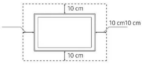 SAMSUNG UE32N4300AK - Sikre egnet ventilasjon rundt TV-en - 2