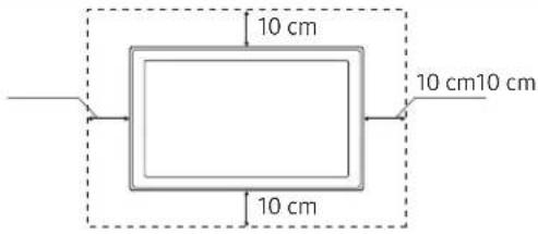 SAMSUNG UE32N4300AK - Ventilation adaptée de votre téléviseur - 2