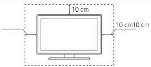 SAMSUNG UE32N4300AK - Ausreichende Belüftung Ihres Geräts - 1
