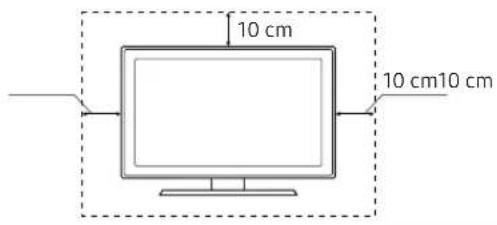 SAMSUNG UE32N4300AK - Sikre egnet ventilasjon rundt TV-en - 1
