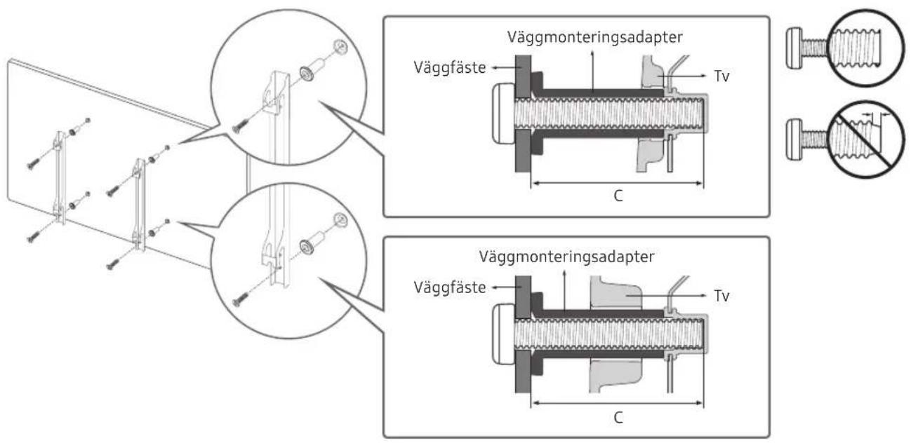 SAMSUNG UE43NU7445U - Montera TV:n på en vagg - 2