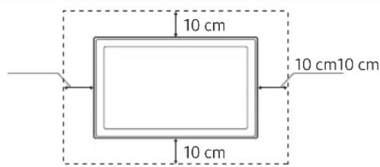 SAMSUNG UE43NU7445U - Ausreichende Belüftung Ihres Geräts - 2